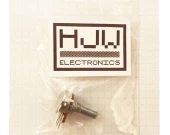 Conductive Plastic Track Potentiometer 16mm Flatted 6.0mm D Shaft Logarithmic A BD