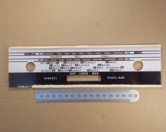 Radio Tuning Scale Roberts R404 Perspex Lucite 2