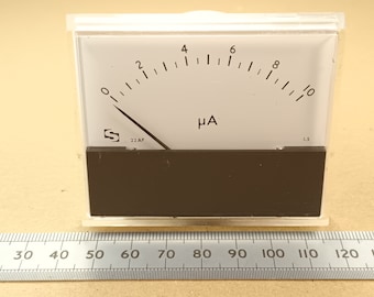 10uA 10 Microamp Very Low Current Moving Coil Meter by Sifam