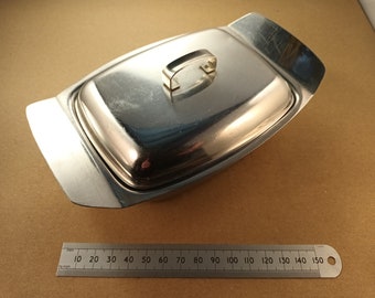 Butter Dish in Stainless Steel, Easy to Clean.