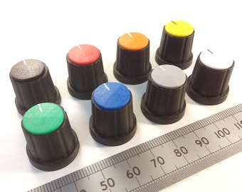 Movable Pointer Cap Control Knob 19mm For 6mm Splined T18 Shaft K21 T18