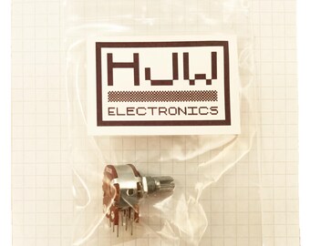 Stereo Potentiometer 16mm Linear Taper T18 Splined Shaft B ST