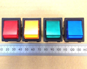 Mains Neon Rocker Switch DPST Illuminated 16 Amp 250 Volts AC