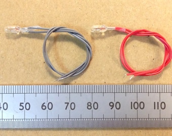 Grain of Wheat Miniature Light Bulb Lamps Wire Leads 3V or 6 Volt