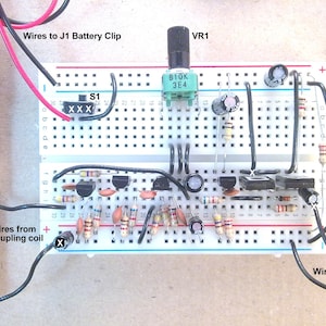 Six Transistor AM Radio Kit Of Parts Using Solderless Breadboard To Make MW Receiver with Fully Detailed Online Instructions, Etsy Listing: Instructions example.