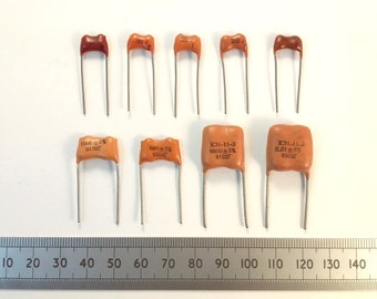 High Grade Silver Mica Soviet Military Radio Capacitors for Transmitter Filters and Audio