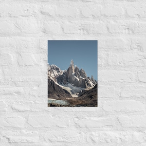 Mountain Peak Photography Print, Cerro Torre, Patagonia Argentina