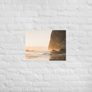 Cannon Beach Sunset Photography Print, Oregon USA