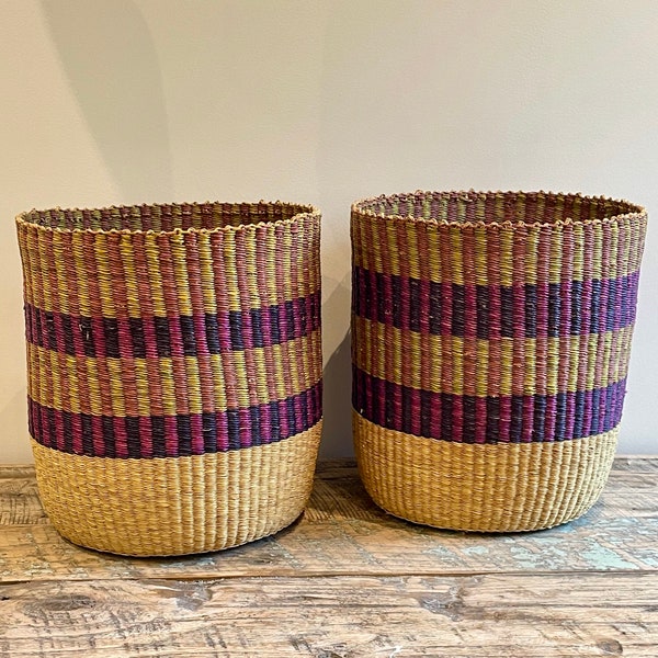 Woven Bolgatanga Tall Basket/Planter/Storage basket