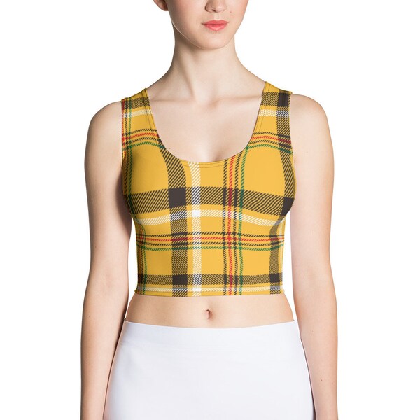 Plaid Crop Top Etsy