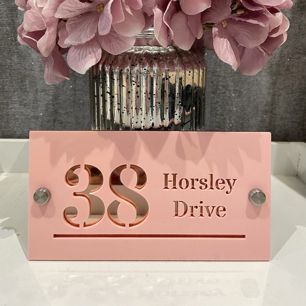 House Number Sign | House Number Plaque | Housewarming Gift | Acrylic House Sign | Address Gift | Modern House Sign | Address Sign