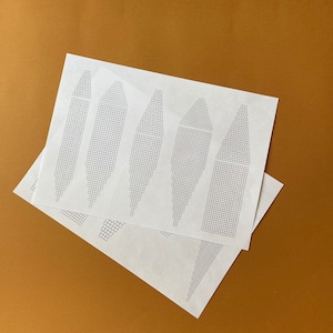 Perlenschablone - Perlengraphik - Blankoschablone - Papiergraphikmuster - direkter Download