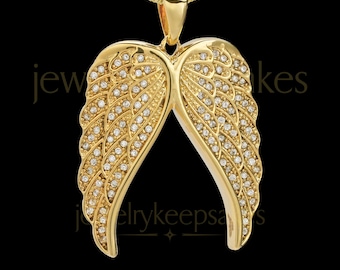 Silver Wings Grace Keepsake Cremation Necklace for Ashes