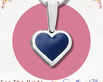 Silver Bridal Jewelry Baltic Heart -  Gifts For Bridesmaid - Wedding Jewelry - Something Blue Wedding - Personalized Bridesmaids Gifts