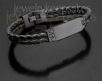 Black Remember Me Cremation Bracelet by Jewelry Keepsakes • Urn Bracelet for Ashes • Memorial Jewelry • Sympathy Gift