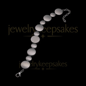Stainless Steel Black Satin Finish Shining Light Cremation Bracelet