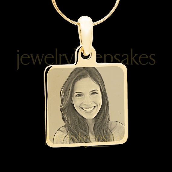 Photo engraved necklace australia sale