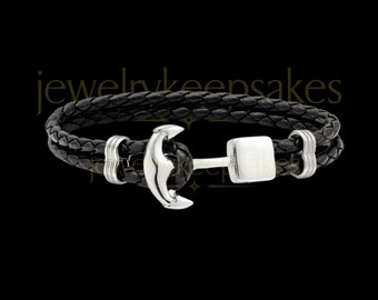 Stainless Steel Anchored Cremation Bracelet