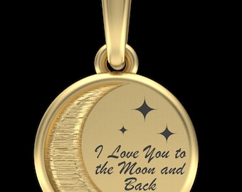 Gold Cremation Ashes In Jewelry, Custom Moon & Back Ashes In Jewelry Gold, Waterproof Ashes Jewelry, Gold Waterproof Moon Necklace