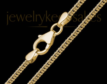 Men's Gold Premium Curb Chain * Men's Gold Curb Necklaces