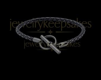 Black Forever Cremation Bracelet