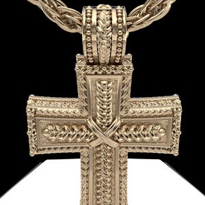 14K Gold Cremation Ashes In Jewelry, Custom Inset Cross Ashes In Jewelry 14K, Waterproof Ashes Jewelry, Gold Cross Pendant