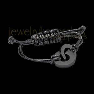 Black By My Side Cremation Bracelet