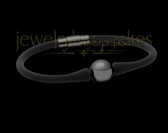 Black Gentle Cremation Bracelet