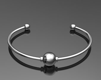 Sterling Silver Cremation Ashes In Jewelry, Custom Ashes In Jewelry Silver Cape Bracelet, Waterproof Ashes Jewelry, Silver Cape Bracelet