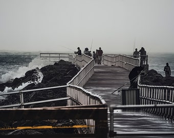 Moody Pier Photo Print