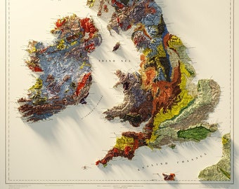 British Islands - Geological Map