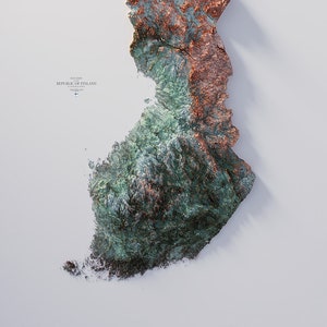 Finnland - Hypsometrische Tinte 2