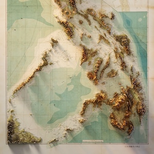 Philippines - Vintage War Map (color 1)