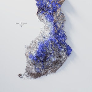Finnland - Hypsometrische Färbung 1