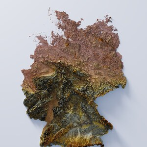 Germany - Hypsometric tint 2
