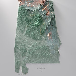 Alabama - Hypsometrische Tinte 2