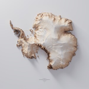 Antártida - Tinte hipsométrico 1
