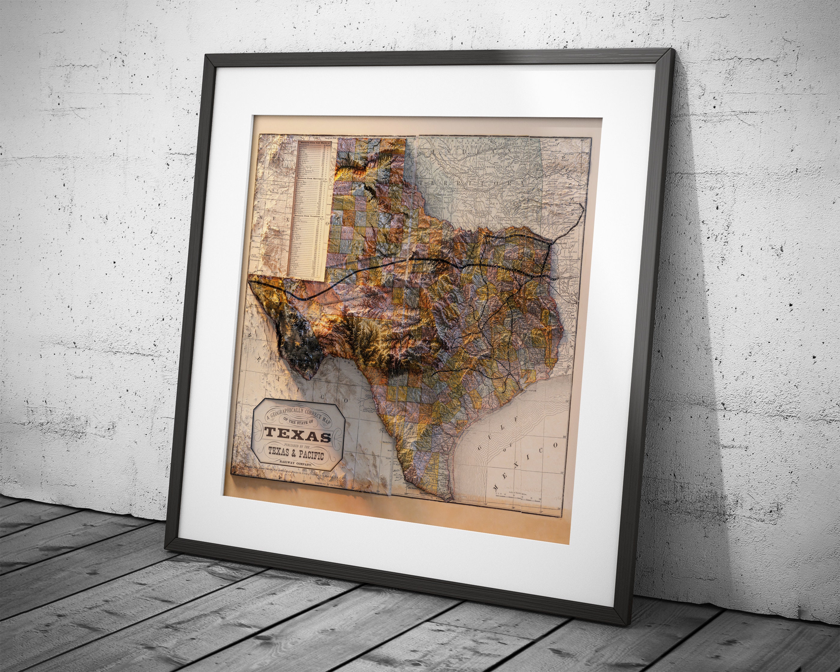 Texas - Geography - Etsy Israel, image size:2800x2240