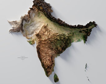 Indian Subcontinent - Satellite