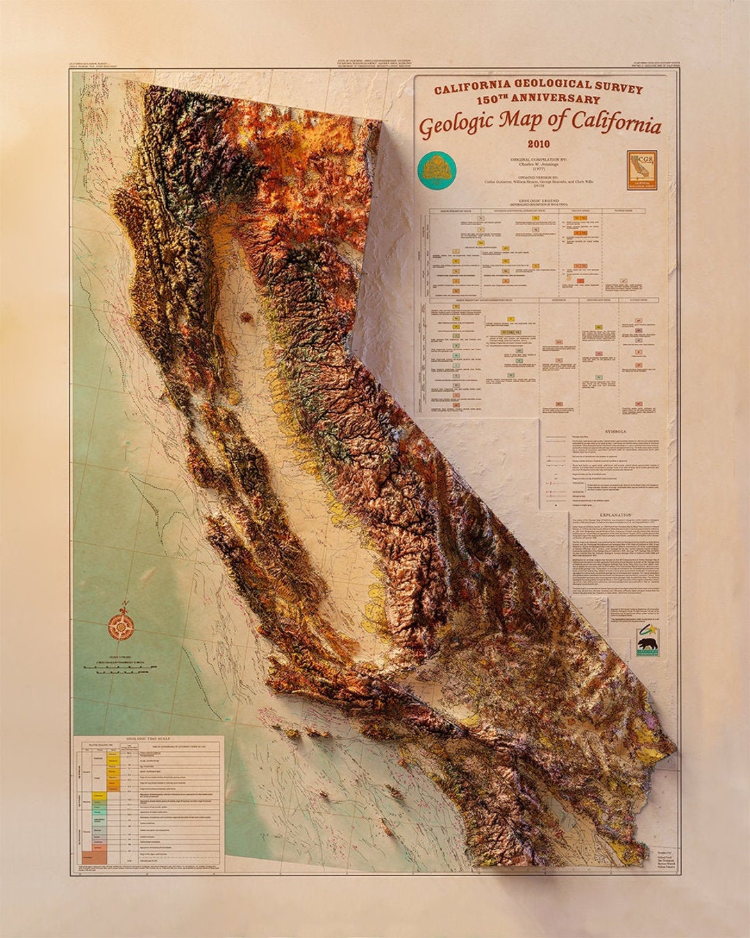 California Geology Etsy
