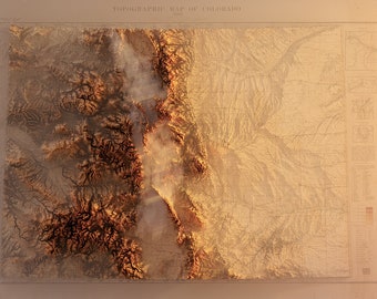 Colorado - Topography - (dawn)