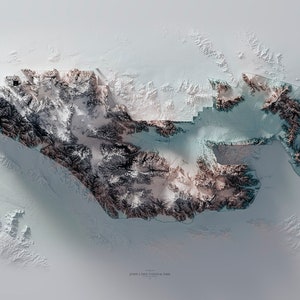 Joshua Tree National Park - California - Hypsometric tint 2