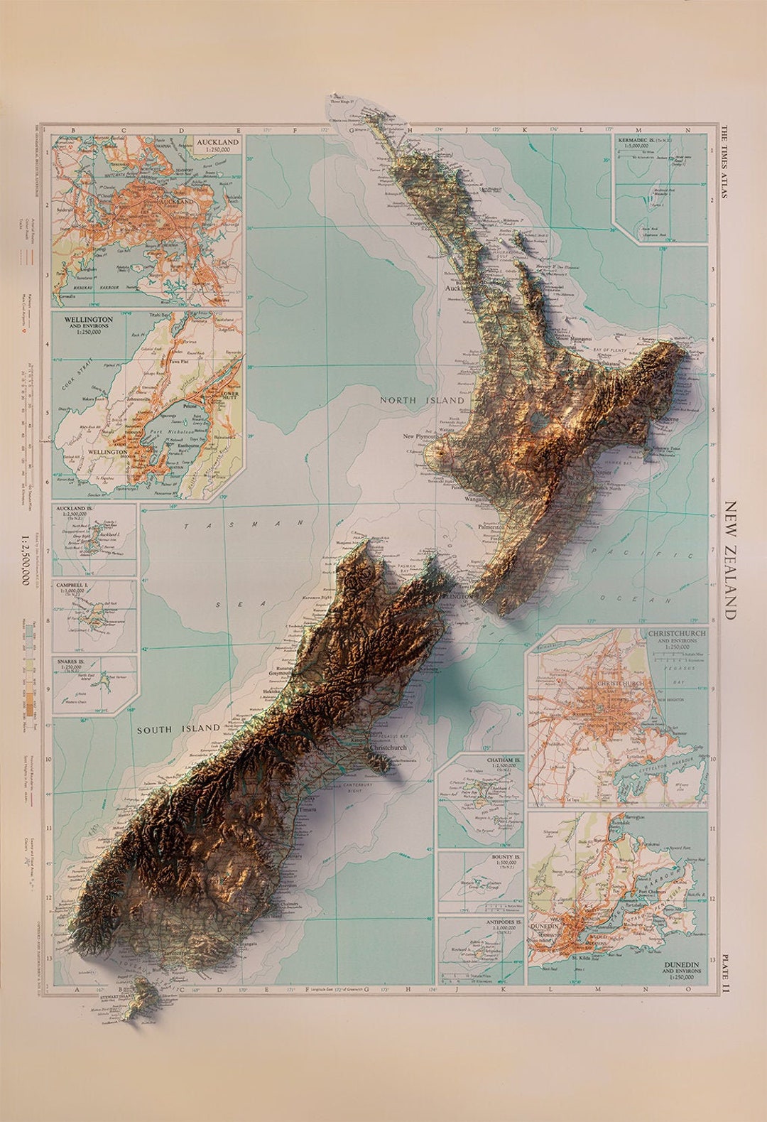 【アンティーク】額装 額縁 New Zealand ニュージーランド マップ 国内発送対応 【アンティーク】額装 額縁 New Zealand