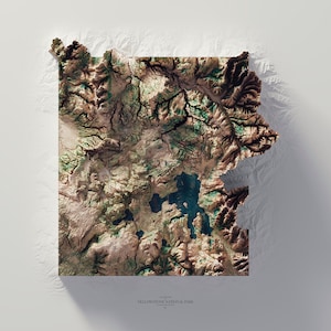 Yellowstone National Park - Wyoming- Satellite