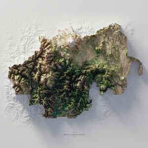 Shasta National Forest - California - Satellite