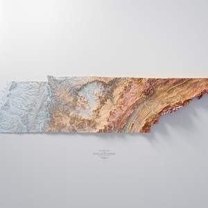 Tennessee - Hypsometrische Tinte 2