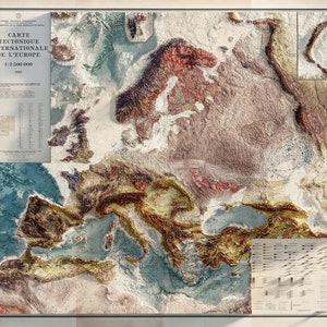 Europa - Tektonisches Relief & Bathymetrie