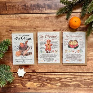 Carte à planter recette alsacienne  " ensemencée en graines de fleurs des champs  fêtes de fin d’année - Noël - jardin - cuisine artwderya