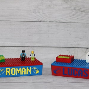 Personalized Bricks Travel Box | Lego Inspired Travel Case | Storage Box for Bricks