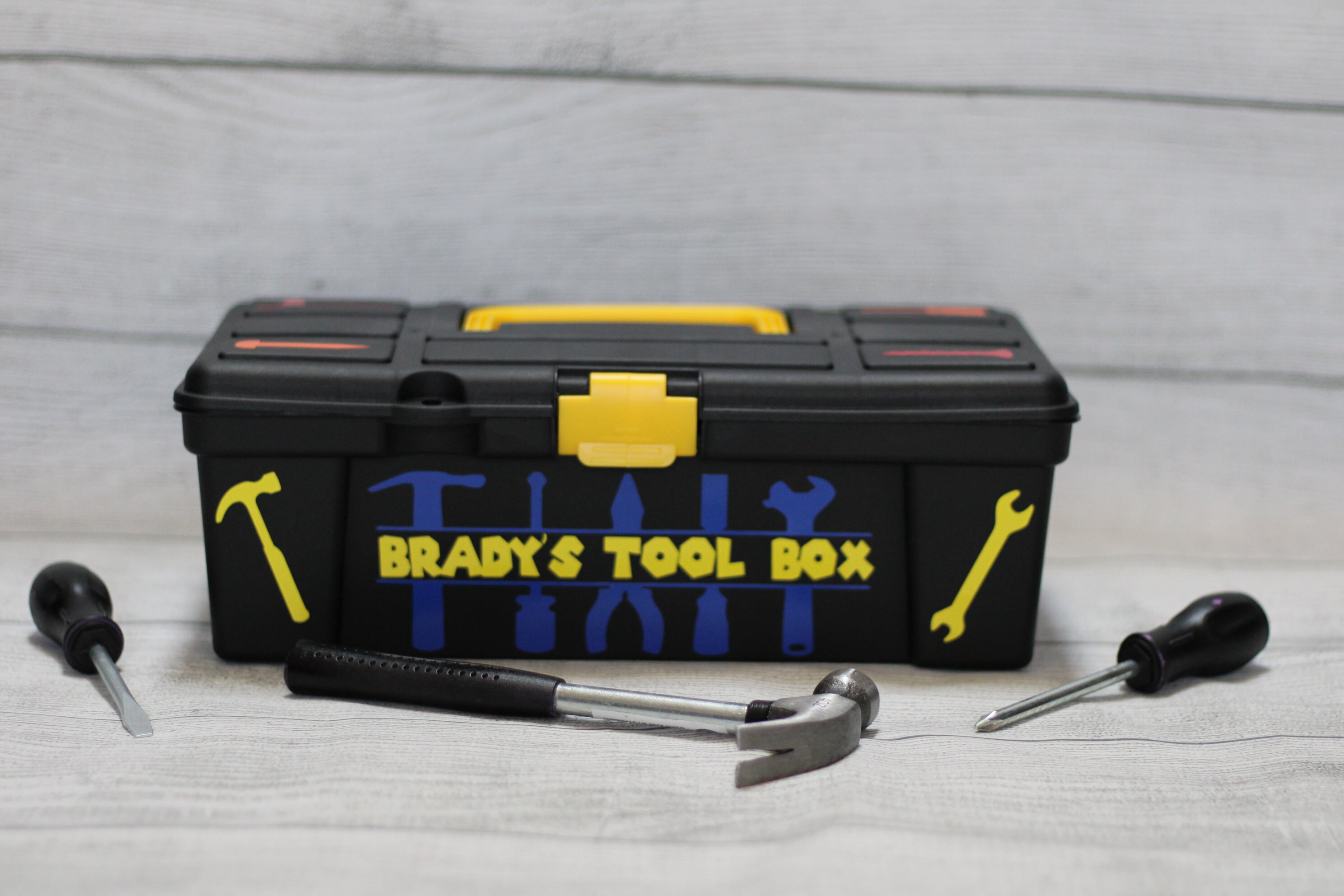 Personalized Kids Toolbox Kids Toy Toolbox Tool Carrying Case for Kids